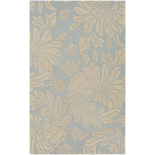 LANGLEY STREET® Elsberry Handmade Wool Silver Gray/Khaki Rug