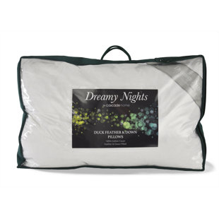 SYMPLE STUFF Duck Feather Down Pillow (Set of 2)