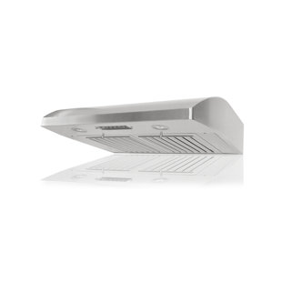 Kobe Range Hoods 36" Stainless Steel 680 CFM Ducted (Vented) Under Cabinet Range Hood with Baffle Filter
