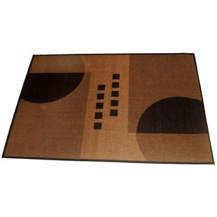 GEO CRAFTS, INC Geometrix Flatweave Beige Indoor/Outdoor Rug