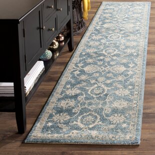 BLOOMSBURY MARKET Pateley Oriental Machine Woven Blue/Beige Area Rug