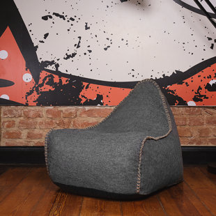 EBERN DESIGNS Drop 100% Polyester Refillable Bean Bag Chair & Lounger