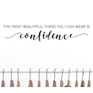 BELVEDERE DESIGNS LLC Most Beautiful Thing Is Confidence Wall Quotes™ Decal