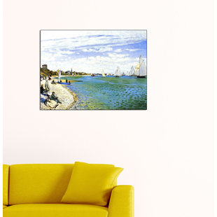 HIGHLAND DUNES 'Regatta at Saint Adresse' by Claude Monet Painting Print