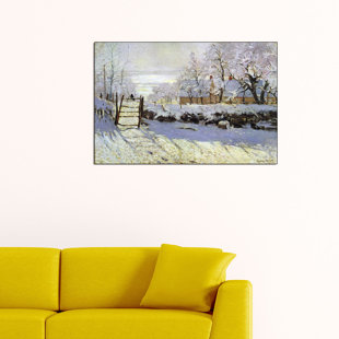 FLEUR DE LIS LIVING 'The Magpie' by Claude Monet Painting Print