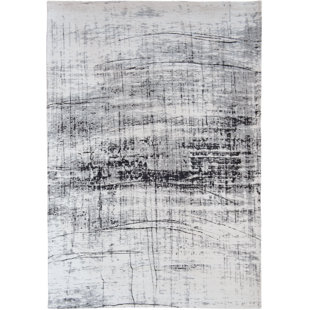 LOUIS DE POORTERE Mad Men Abstract Hand Woven Black/White Area Rug