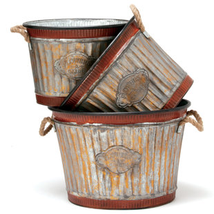 DEER PARK IRONWORKS Metal Pot Planter