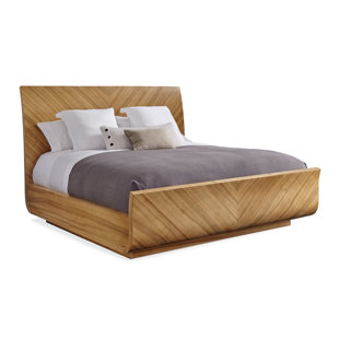 CARACOLE CLASSIC Chevron Sleigh Bed
