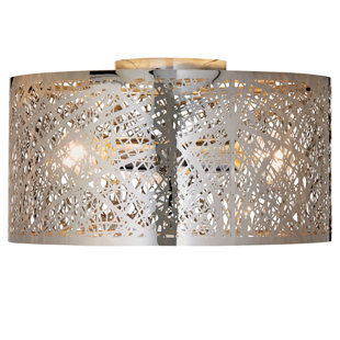 IVY BRONX Ellefson 3-Light 40cm Semi Flush Mount