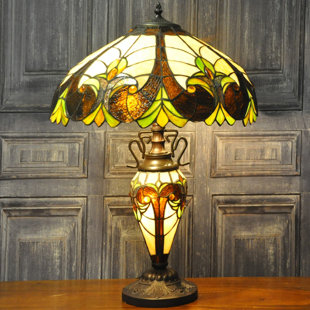 ROSALIND WHEELER Double Tiffany 68cm Table Lamp