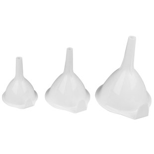 Fox Run Brands 3-Pieces Plastic Funnel Set