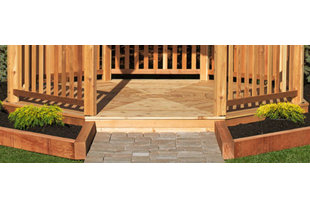 YardCraft Yellow Wood Flooring for Gazebo