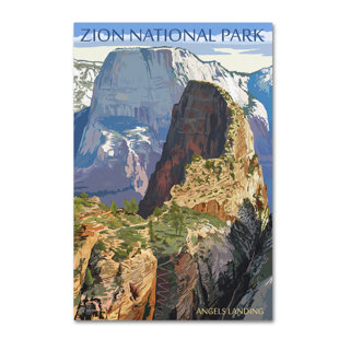 TRADEMARK FINE ART Lantern Press " National Park 4 " by Lantern Press