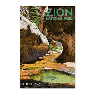 TRADEMARK FINE ART Lantern Press " National Park 5 " by Lantern Press