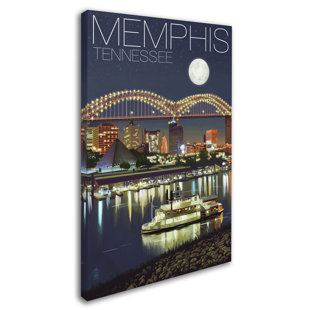 TRADEMARK FINE ART Lantern Press " Memphis " by Lantern Press