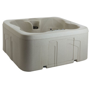 LIFESMART SPAS AND SAUNAS Lifesmart Spas LS100 110 Volt 4-Person 13-Jet Rectangle Plug and Play Hot Tub