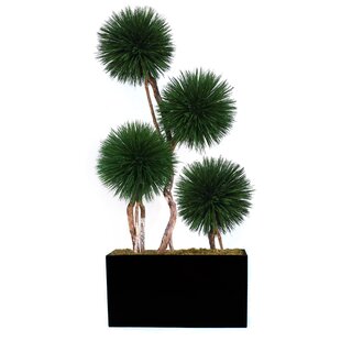 DALMARKO DESIGNS 96'' Faux Bonsai Topiary in Metal Planter