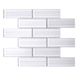 WS TILES® Premium Hand Painted 2" x 6" Glass Mosaic Subway Tile