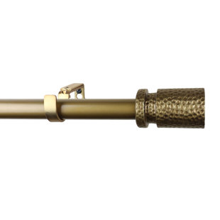 MISTANA™ Peterson Zinc Adjustable Single Curtain Rod