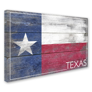 TRADEMARK FINE ART Lantern Press Flag 1 On Canvas by Lantern Press Print