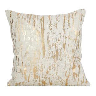 SARO Loretta Abstract Square Cotton Pillow Cover