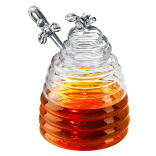ARTLAND Glass Honey Pot