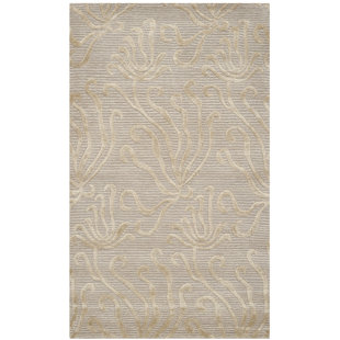 MARTHA STEWART RUGS Martha Stewart Silk & Wool Pile Floral Rug