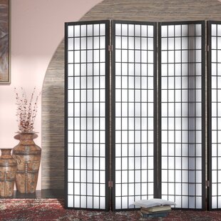 WORLD MENAGERIE Hoceima 52'' W x 70.5'' H 3 - Panel Solid Wood Folding Room Divider