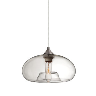 BESA LIGHTING 1 - Light Satin Nickel Single Pendant