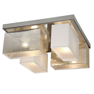 WERO DESIGN Bündige Deckenleuchte Eris-004, 45 cm aus Stoff