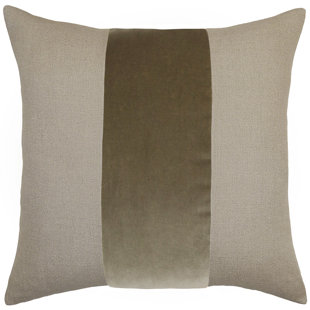 SQUARE FEATHERS Feather Linen Throw Pillow
