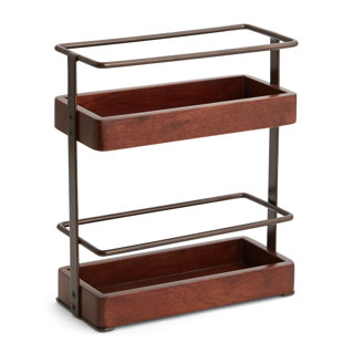 PARADIGM TRENDS Cobble Hill Wood Rectangle Flatware Caddy