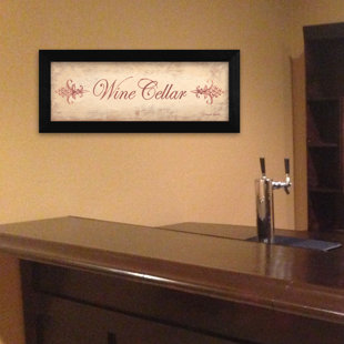 TRENDY DECOR 4U 'Wine Cellar' Framed Textual Art