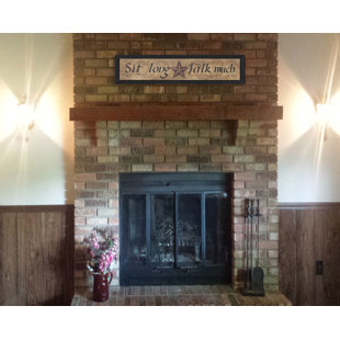 TRENDY DECOR 4U Sit Long Talk Much Framed Wall Art for Living Room, Home Wall Decor Framed Print by Gail Eads