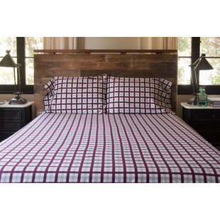 THREAD EXPERIMENT Sateen Plaid Sheet Set