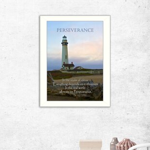 TRENDY DECOR 4U Perseverance Framed Wall Art for Living Room, Home Wall Decor for Bedroom