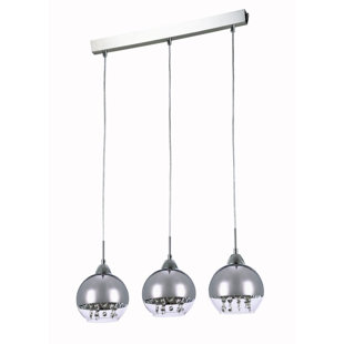 ROSDORF PARK Crowder 3 - Light Nickel Kitchen Island Pendant