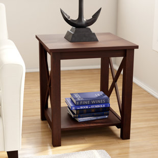 GRACIE OAKS Rossitano Solid Wood End Table