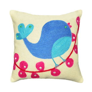 AMITY HOME Embroidered Throw Pillow