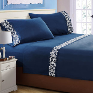 SERENTA Lei Microfiber Floral Sheet Set