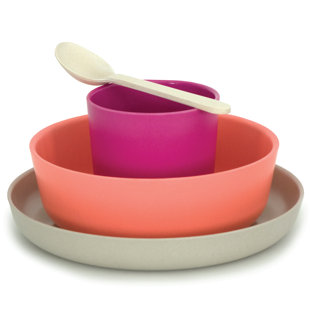 EKOBO Bambino 4 Piece Dinnerware Set