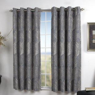 RICARDO TRADING Brookfield Nature/Floral Blackout Grommet Single Curtain Panel