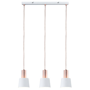 MIKADO LIVING Ervine 3 - Light Copper Kitchen Island Pendant