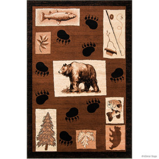 MILLWOOD PINES Ivar Performance Brown Rug