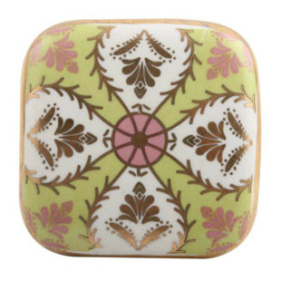 MARKTSQ Hand Painted Square Knob (Set of 4)