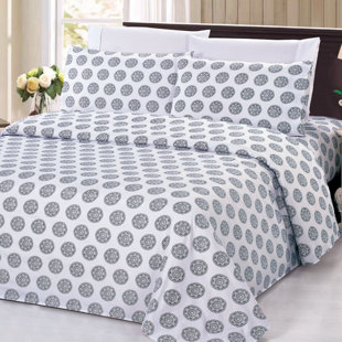 BAMBOO LIVING 2000 Modern & Contemporary Floral Duvet Cover Set