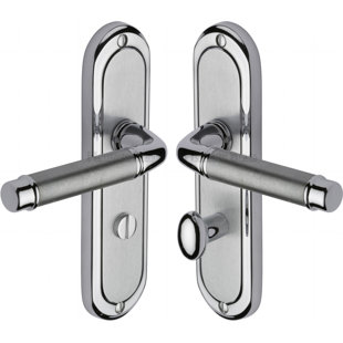 HERITAGE BRASS Badezimmer-Türklinke Saturn (Set besteht aus 2)