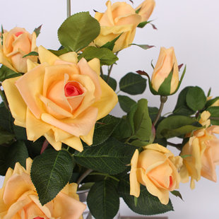 PRIMRUE Real Touch 3 Rose Flower