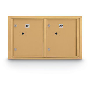 POSTAL PRODUCTS UNLIMITED, INC. Standard 2 Unit High 4C Horizontal Mailbox Parcel Locker