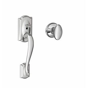 SCHLAGE Camelot Lower Half Handleset with Siena Door Knob (Deadbolt Sold Separately)